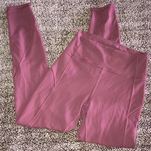 lululemon fast and free cherry tint leggings